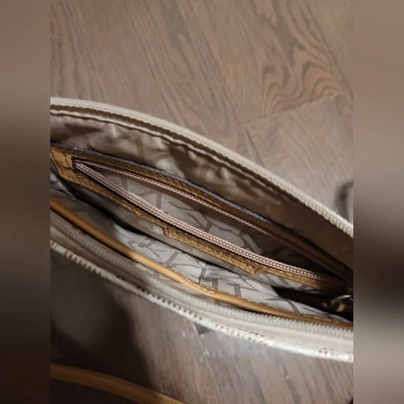 Calvin Klein Beige and Tan Crossbody Bag - Picture 6 of 7